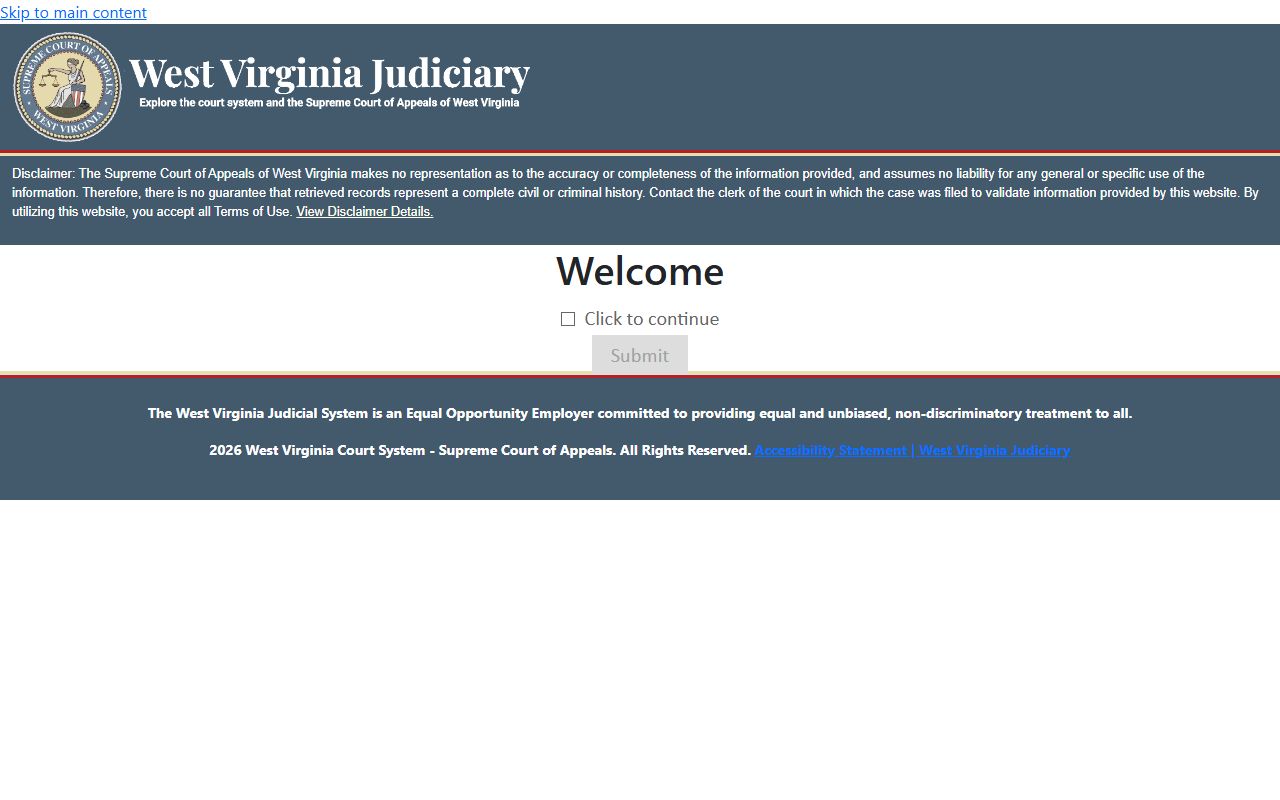 Pleasants County court records after arrest magistrate case search entry