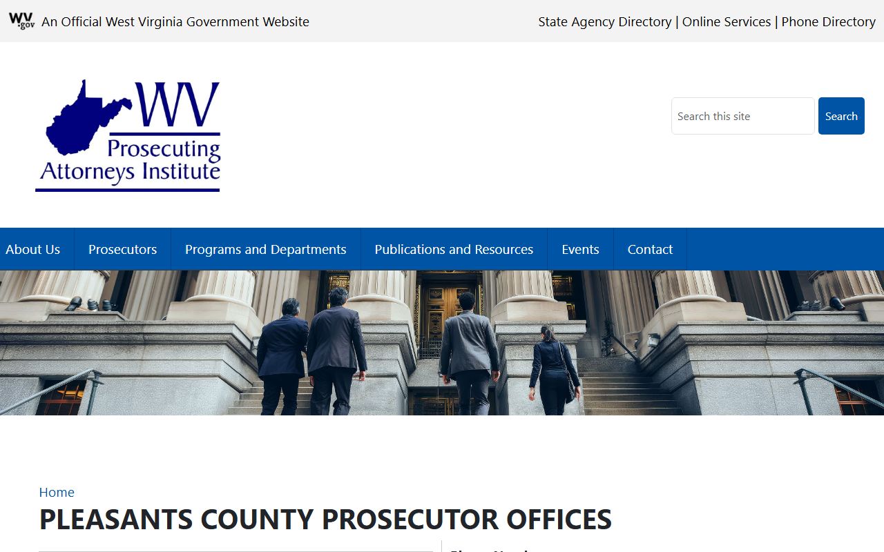 Pleasants County prosecutor entry for court records after jail arrest